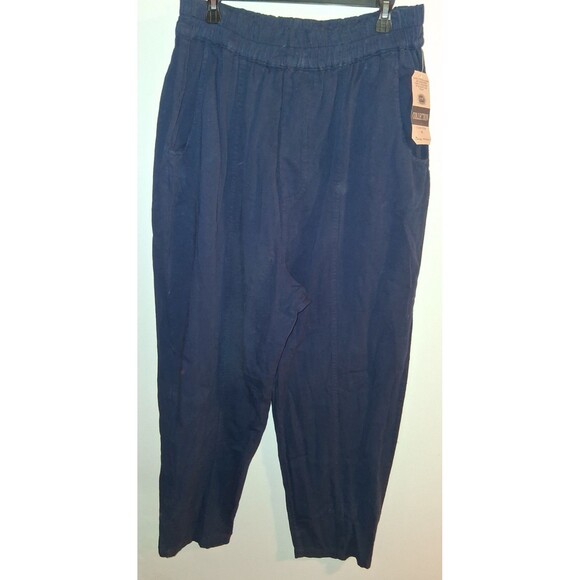 Vtg NWT Daisy Ind Navy Pull-on Taper Pants Sz 20W - Picture 2 of 2
